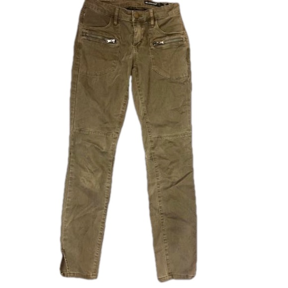 Blank NYC Pants - Blank NYC jeans low rise green/khaki color size 25​